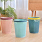 Woven Pattern Plastic Waste Bin